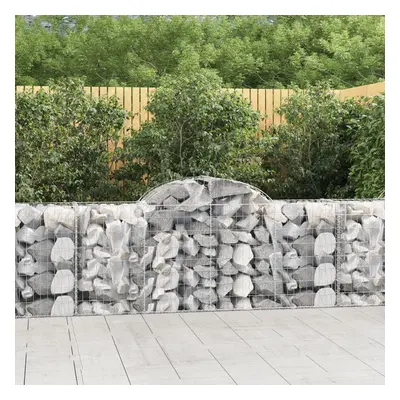 Íves horganyzott vas gabion kosár 200x50x80/100 cm