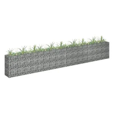 Horganyzott acél gabion magaságyás 360 x 30 x 60 cm