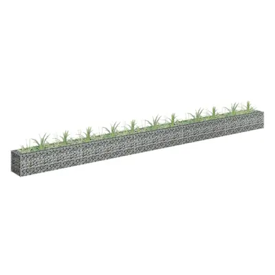 Horganyzott acél gabion magaságyás 450 x 30 x 30 cm