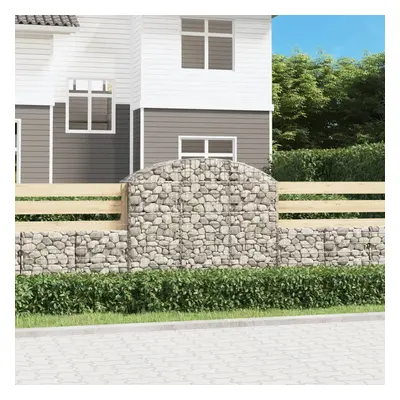 Íves horganyzott vas gabion kosár 150x50x120/140 cm