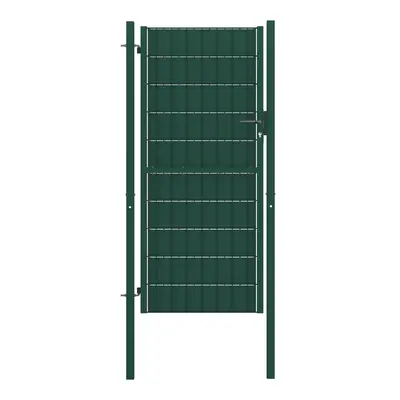 Zöld pvc és acél kerítéskapu 100 x 204 cm