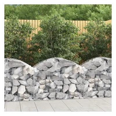 Íves horganyzott vas gabion kosár 100x50x60/80 cm