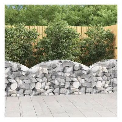 Íves horganyzott vas gabion kosár 150x50x60/80 cm