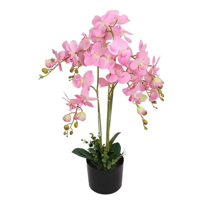 Cserepes rózsaszín műorchidea 75 cm