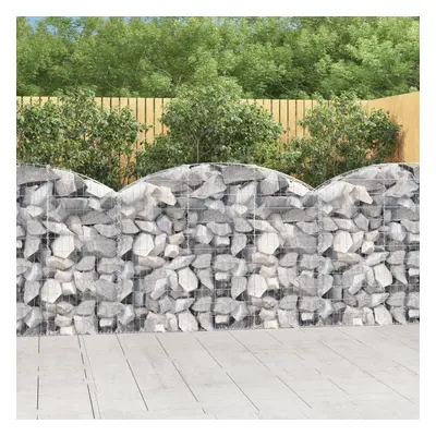 Íves horganyzott vas gabion kosár 150x30x100/120 cm