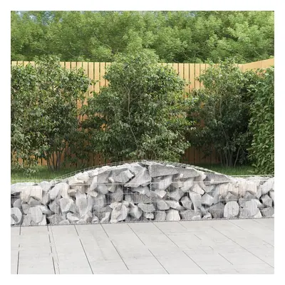 4 db íves horganyzott vas gabion kosár 400x50x40/60 cm