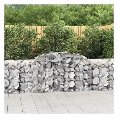 4 db íves horganyzott vas gabion kosár 300x50x80/100 cm