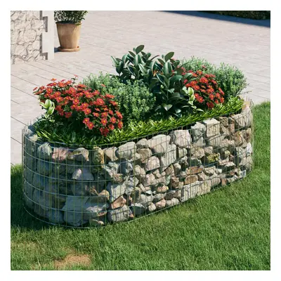 Horganyzott vas gabion magaságyás 200x100x50 cm