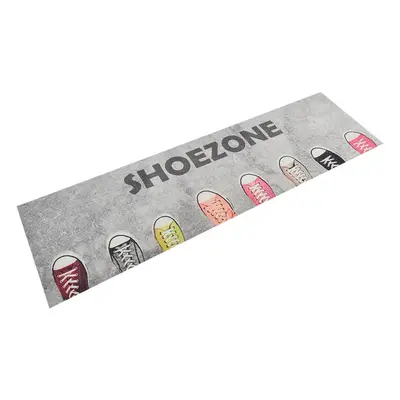 Mosható shoezone feliratos bársony konyhaszőnyeg 45x150 cm