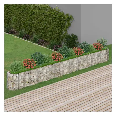 Horganyzott vas gabion magaságyás 470 x 50 x 50 cm