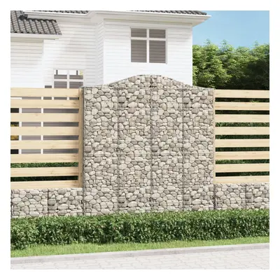 4 db íves horganyzott vas gabion kosár 200x50x220/240 cm