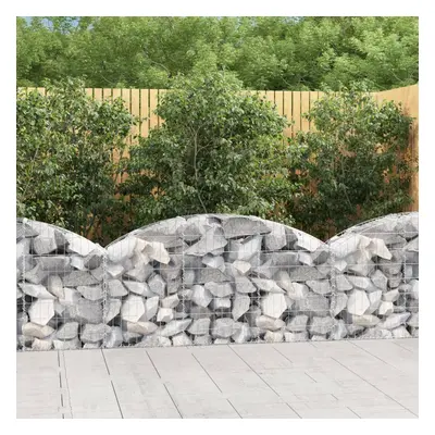 Íves horganyzott vas gabion kosár 150x30x60/80 cm