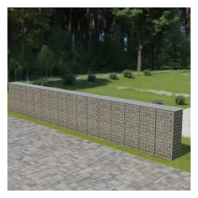 Horganyzott acél gabion fal fedéllel 900 x 50 x 150 cm