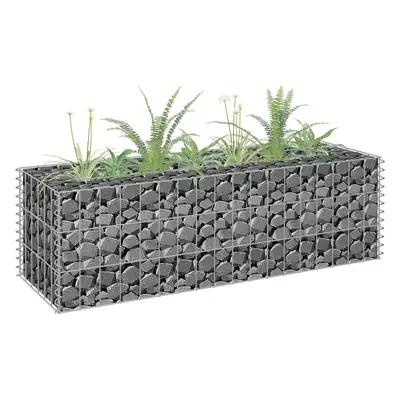 Horganyzott acél gabion magaságyás 90 x 30 x 30 cm