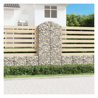 Íves horganyzott vas gabion kosár 100x30x200/220 cm