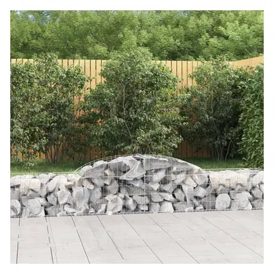 2 db íves horganyzott vas gabion kosár 300x50x40/60 cm