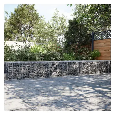 Horganyzott vas gabion kosár fedéllel 1200 x 100 x 50 cm