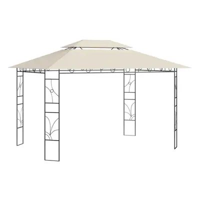 Krémszínű pavilon 4 x 3 x 2,7 m 160 g/m²