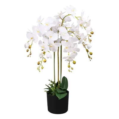 Cserepes fehér műorchidea 75 cm