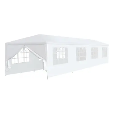 Fehér kerti pavilon 3 x 12 m