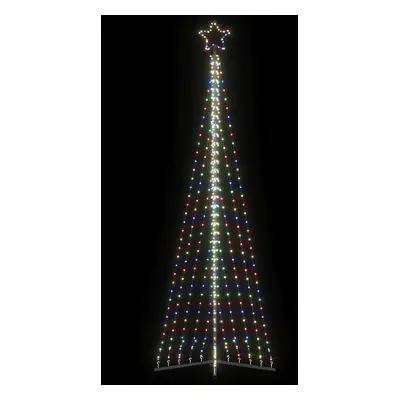 Színes karácsonyfa fénykúp 495 led-del 300,5 cm