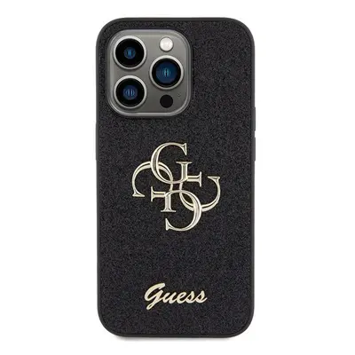 Guess glitter script big 4G - iPhone 15 Pro Max tok - fekete