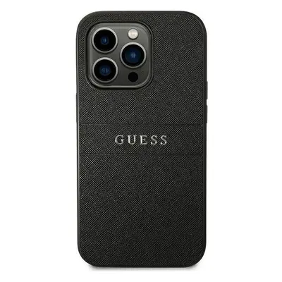 Guess saffiano - iPhone 14 Pro tok - fekete