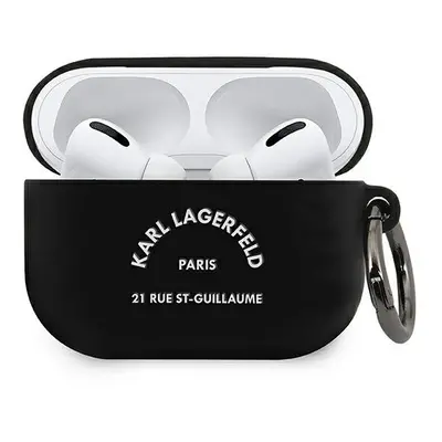 Karl Lagerfeld Rue St Guillaume Silicone - AirPods Pro szilikon tok - fekete