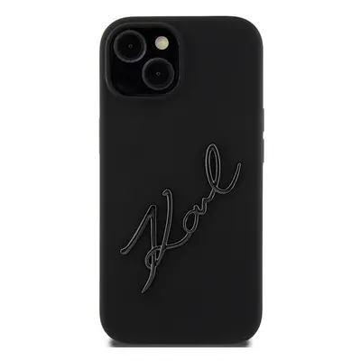 Karl Lagerfeld Karl script - iPhone 15 tok - fekete