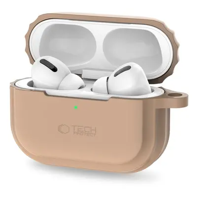 Tech-Protect Szilikon Rope Airpods Pro 1/2 tok - coffe latte