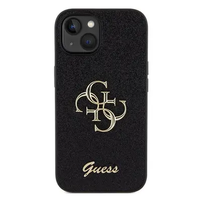 Guess 4G fixed glitter - iPhone 15 tok - fekete