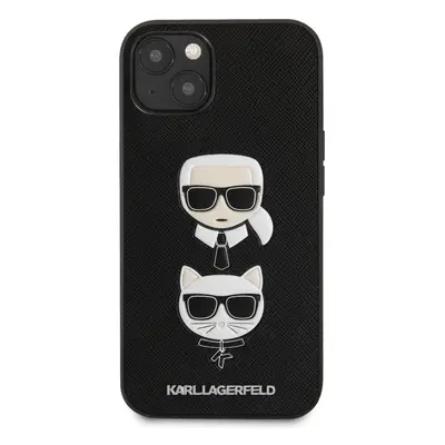 Karl Lagerfeld - Karl & Choupette Heads - iPhone 13 Mini tok - fekete