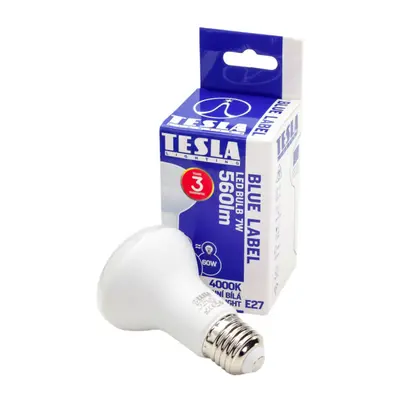 Tesla - LED izzó, R63 E27, 7W, 230V, 560lm, 4000K, 180°