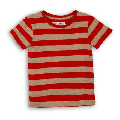 Fiúk shirt rövid ujjú, minoti, 1stripe 1, piros | 9-12m