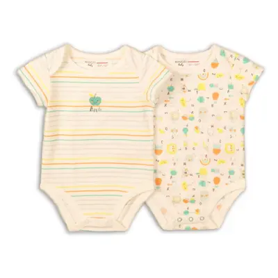 Baby body 2 csomag, Minoti, ABC 5, fehér | 0-3m