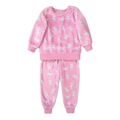 Pizsama lányok fleece, Minoti, TG PYJ 22, rózsaszín | 12-18m