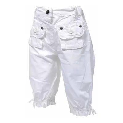 Trousers 3/4 lányok, pidilidi, pd852, fehér | 9m