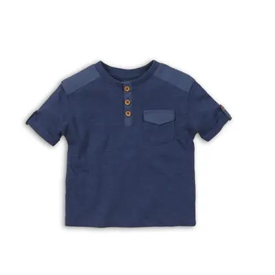 Fiúk shirt rövid ujjú, minoti, kaktusz 7, kék | 12-18m