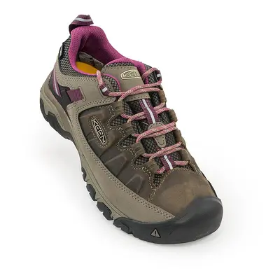 Női Targhee III WP W weiss/boysenberry trekking bakancs, Keen, 1018177, barna | US 7.5