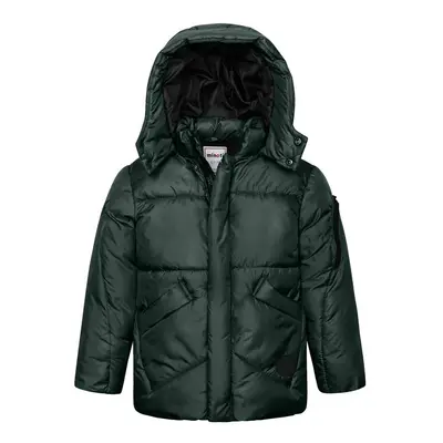 Puffa fiú nejlon kabát, Minoti, Zöld 3, zöld | 12-18m