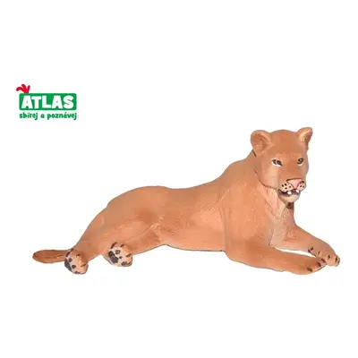 B - Lioness figurája fekvő 9cm, Atlas, W101803