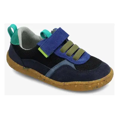 Mezítlábas gyermek tornacipő GROUNDIES LOU KIDS DARK BLUE, kék