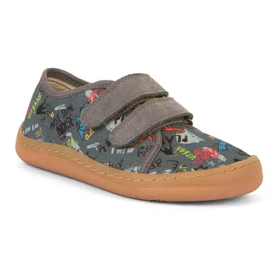 Chlapecké barefoot tenisky CANVAS Gray+