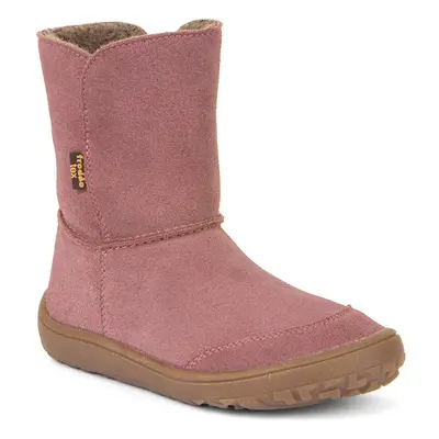 Lányok téli mezítlábas cipő TEX SUEDE Sötét rózsaszín, Froddo, G3160238, pink