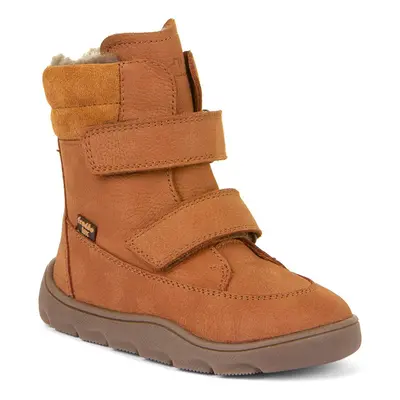 Gyermek téli mezítlábas csizma ZERU TEX WINTER Cognac, Froddo, G3160240-2, barna