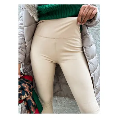 Bélelt műbőr leggings méret: XL