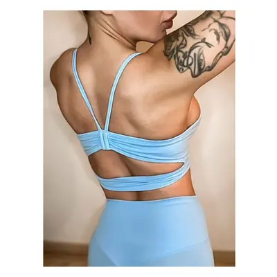 Kék sportos crop-top méret: L/XL