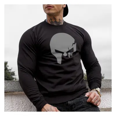 Kapucni nélküli pulóver Iron Aesthetics SKULL, B&G