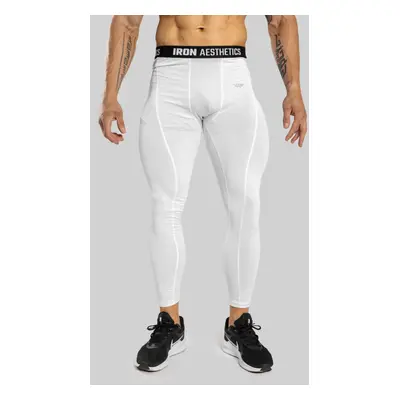 Férfi sportleggings Iron Aesthetics Dry Cool, fehér