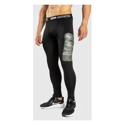 Sportleggings zsebbel Iron Aesthetics Fusion, fekete